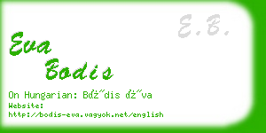 eva bodis business card